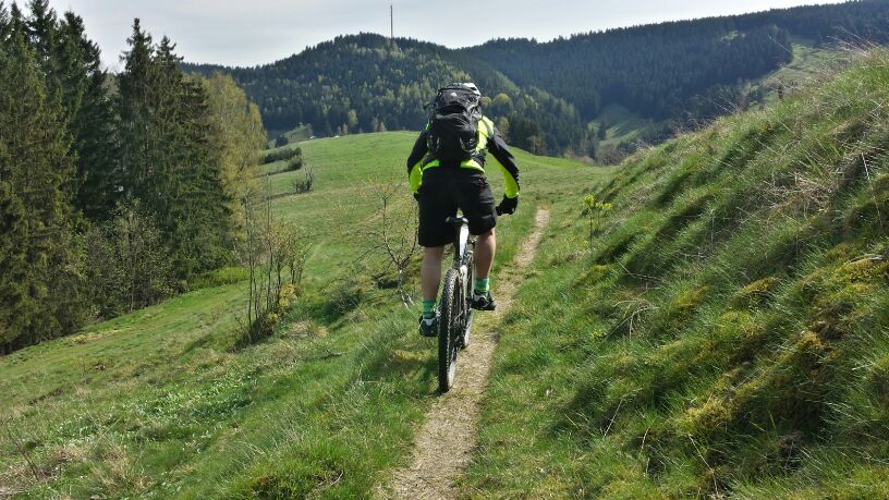 Mountenbiken im Oberharz (hier bei Wildemann)